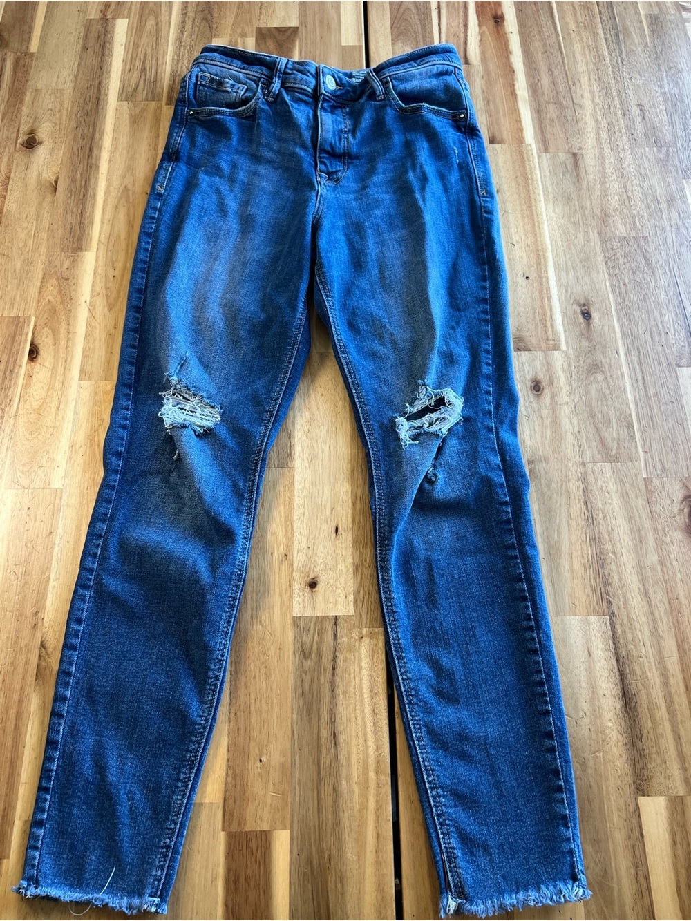 Old Navy Rockstar Super Skinny High Rise Distressed Jeans Women’s Size 6
